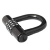 Mini Compact Padlock 4 Digit Combi 12mm Shackle U-Lock D-Lock