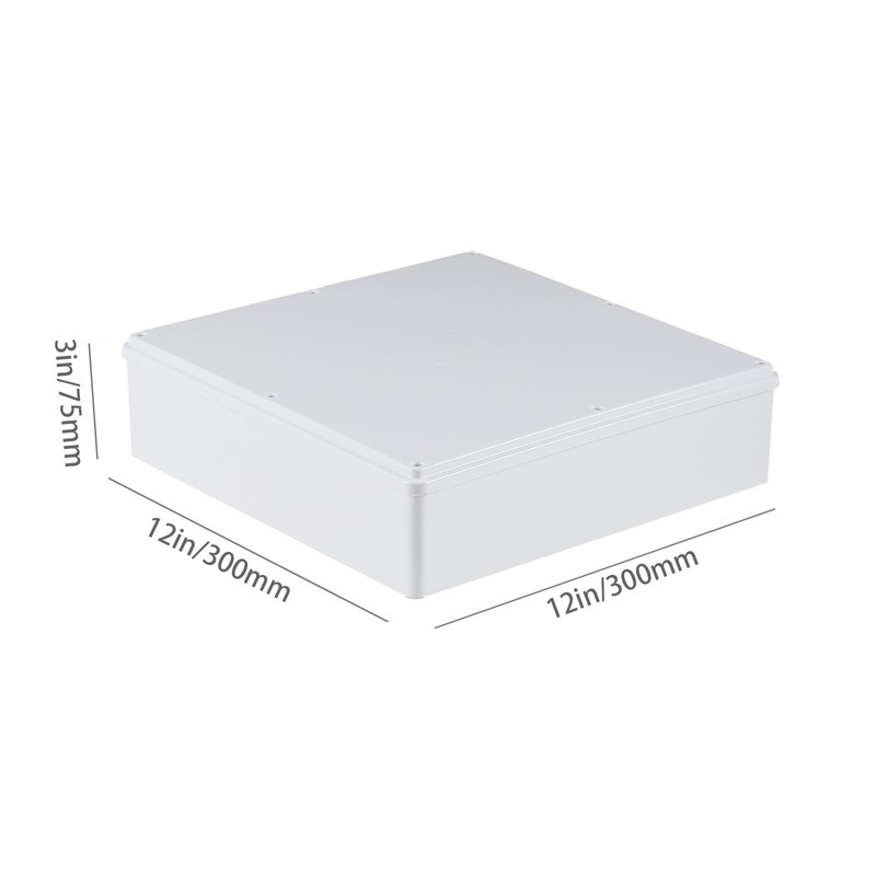 12" x 12" x 3" PVC Plastic Dustproof Waterproof Box