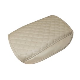 SENSHINE Armrest Cover for Honda Pilot Accessories 2009 2010 2011 2012 2013 2014 2015 Center Console Cover Anti-Scratch Leather Armrest Decoration for Honda Pilot Interior Accessories (Beige Trim)