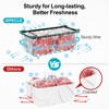 iSPECLE Chest Freezer Organizer Bins - 5 Pack Small Stackable