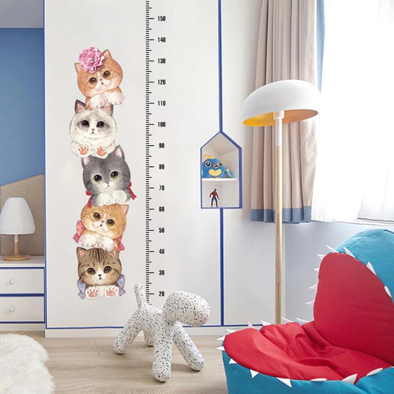 Kids Height Chart Wall Sticker | Measurement Ruler Height Decal,Portable