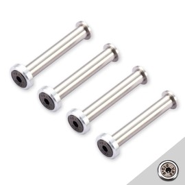 DolDer PC Fan Screws 25 mm Computer Fan Screws Fan Screws Socket Screws and Screw Posts for PC Casing 25 mm Fan (Silver)