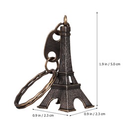 NUOBESTY 32 Pcs Vintage Paris Eiffel Tower Key Keychain Key Rings Key Fob Alloy