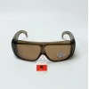 Brown Plastic Over Glasses Polarized Glare Blocking Sunglasses Unisex Men
