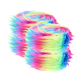 BESPORTBLE 4pcs Durable Rainbow Fabric for Crafting Soft Washable Material for DIY Masks Chair Covers Gnomes and Seat Cushions