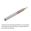 sourcing map 4 Piece End Mill CNC Cutter Titanium Coated
