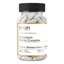 Magnesio Súper Complex  Vitamina B6 Relajación 60 Capsulas                                                                                            