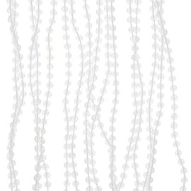 My Little Christmas - Guirnalda de abalorio de vidrio transparente para Navidad, decoración de árbol pequeño, 1 pieza, 18 pies