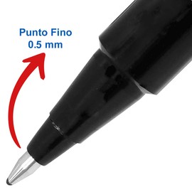 Uni-Ball Bolígrafo Antifraude Deluxe Roller Punto Ultrafino .5mm, 6 Piezas Color Negro 305.Ub155Ne