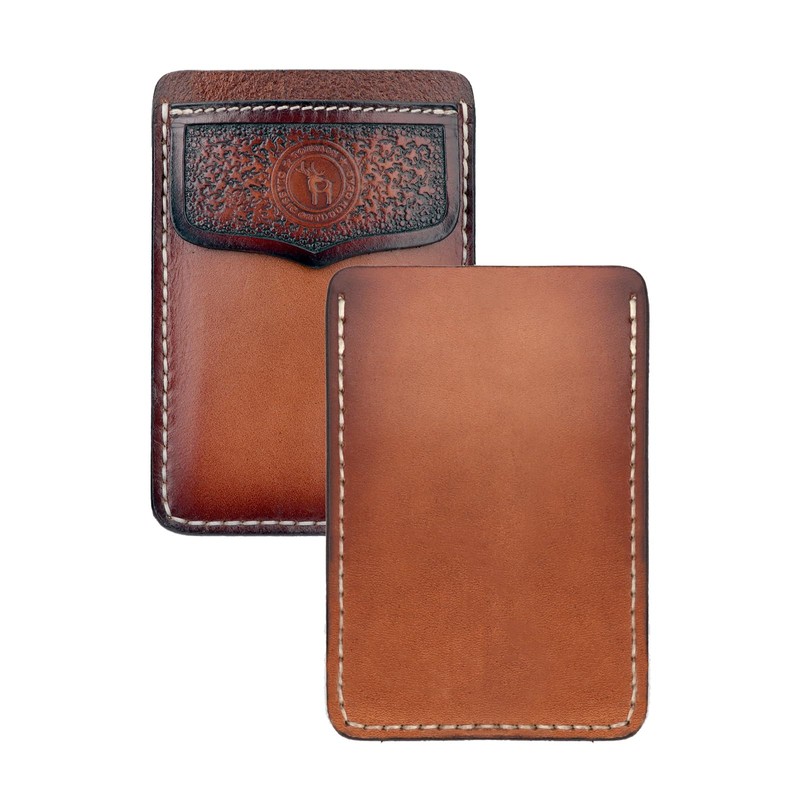 TOURBON Chest Pocket Pen Holder Genuine Leather Guard Tool Pen