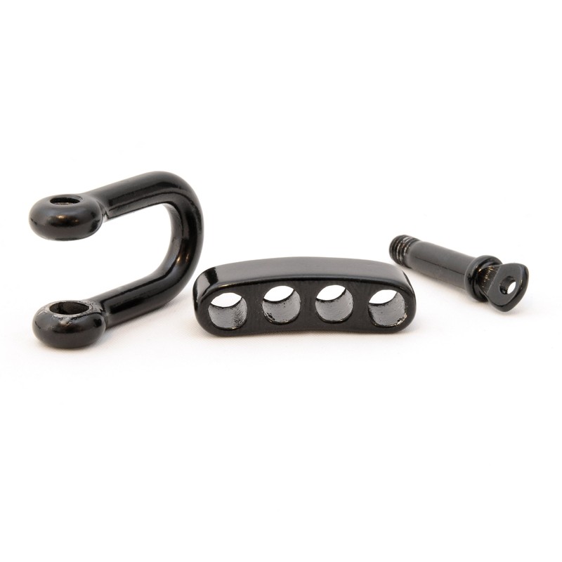 Set of 3 Stainless Steel Shackle Paracord Bracelets Cords with