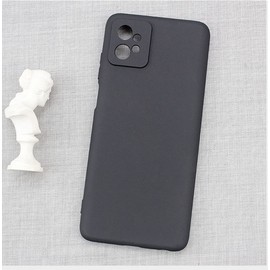 QWYJ for Moto G32 Funda Protectora de TPU Suave Ultrafina Matte Minimalista for Moto G32 Case Carcasa Liso (Negro)