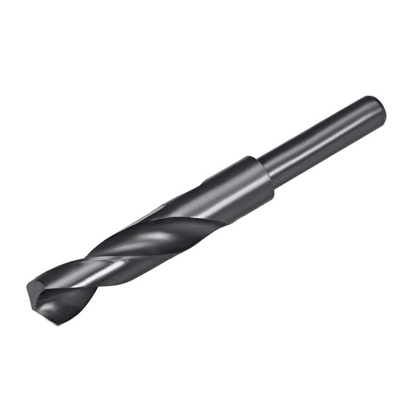 uxcell 1/2" Reduced Shank Drill Bits 18mm Black Nitride Coated