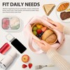 Veki Lunch Box for Women Men, Cute Reusable Insulated Lunch