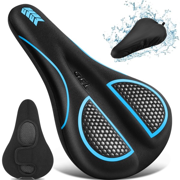 Bike Seat Cushion - Gel Padded Bike Seat Cover for