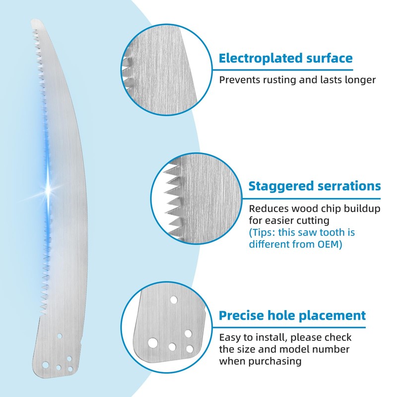 15 Inch Pole Saw Blade & 20 Ft Tree Pruner