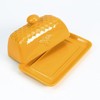 WAIT FLY Ceramic Butter Dish with Lid Honeycomb and Bee