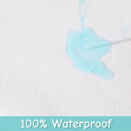 American Baby Company 2 Pack Waterproof Fitted Mini Crib Mattress Protector 38" x 24" - Quilted, Noiseless, Ultra-Soft & Breathable Pack n Play and Mini Crib Mattress Cover