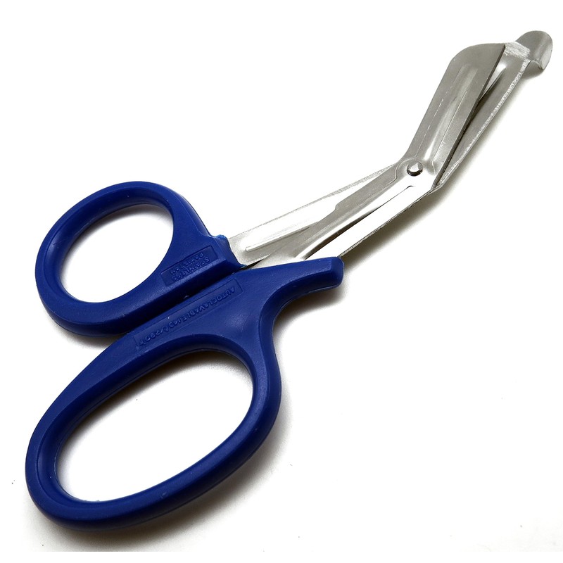 Blue Utility Universal Scissors 5.5" & 7.25" Multi-Purpose Medical 2