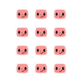 2" Pre-Cut Round Smiley Face Edible Images For Your Cupcakes!