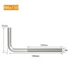 (15 Pieces) M6x150mm L Shape Foundation Bolts 304 Stainless Steel