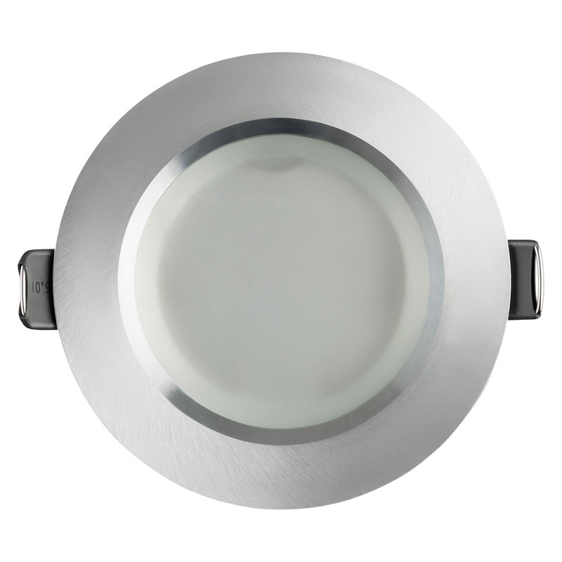 SEBSON 6x Downlight type 14 Bathroom IP44, Aluminium, Silver, LED/Halogen