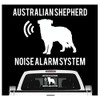 siviwonder Australian Shepherd Noise Alarm System Car Sticker Dog Foil