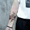 Oottati 15 Sheets Small Cute Hand Arm Temporary Tattoo Stickers
