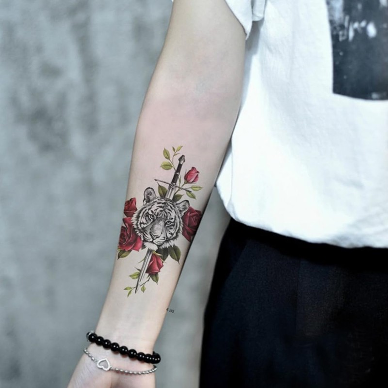 Oottati 15 Sheets Small Cute Hand Arm Temporary Tattoo Stickers