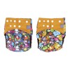 2pcs Cloth Diapers 6 Layer Structure Washable Reusable Elastic Waistband