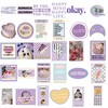 120Pcs Pink Ballet Aesthetic Stickers with Positive Affirmation Quotes