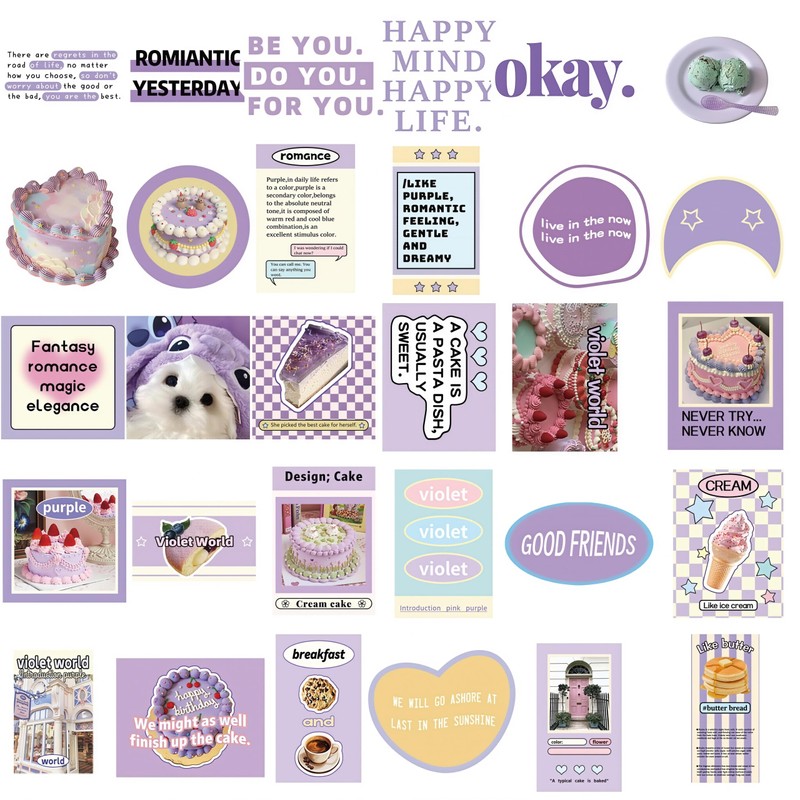120Pcs Pink Ballet Aesthetic Stickers with Positive Affirmation Quotes