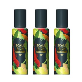 Nissin Foods Skull Rich Professional Hair Nutrition, 3.4 fl oz (100 ml) x 3 Bottles, Approx. 90-Day Supply for Hair Nutrition, Scalp Care, Scalp Care