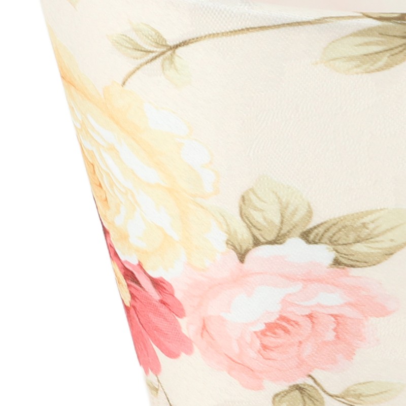 Cloth Lamp Shade Flower Pattern Clip On Bulb Lampshade for