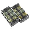 Sourcingmap 2 Pcs 3 Positions Dual Rows 600V 45A Cable