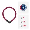 ABUS Tresor 1385/75 Cherry Heart Chain Lock, Hardened Steel Combination