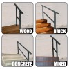 confote 5 Steps Handrails Deck Stair Railing Indoor Hand Rails