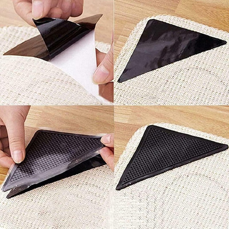 All in HERE 8PCS Rug Carpet MAT Grippers RUGGIES Non