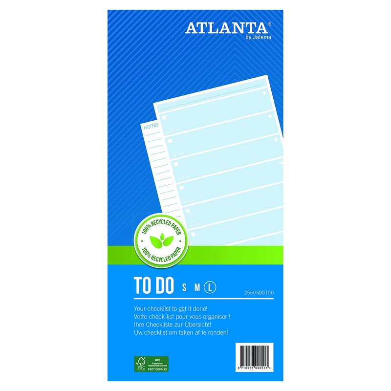 Jalema To Do Block Large, 100 Sheets. Packed in packs