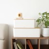 Muas Wood Cover Multi-Tap Organizer (Velcro tie included) Cable outlet