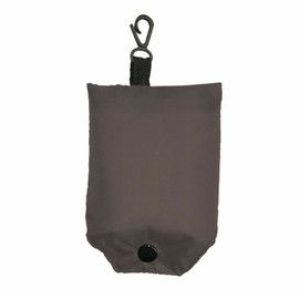 fiXte Reusable Fold Away Shopping Bag Eco Friendly Foldable Travel Grocery Carrier with Carry Pouch and Clip (Grey)