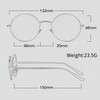 WDZAYXC Retro Round Metal Frame Sunglasses for Men and Women,