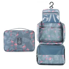 Toiletry Bag Men Women 25.5 x 17 x 8.5 cm, Hanging Toiletry Bag Compact with 4 Compartments, Waterproof Wash Bag Travel for Toiletries, Foldable Cosmetic Bag Large for Girls Make Up, a, Fashion