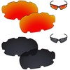 Galvanic Replacement Lenses for Oakley Wind Jacket Vented - Ruby