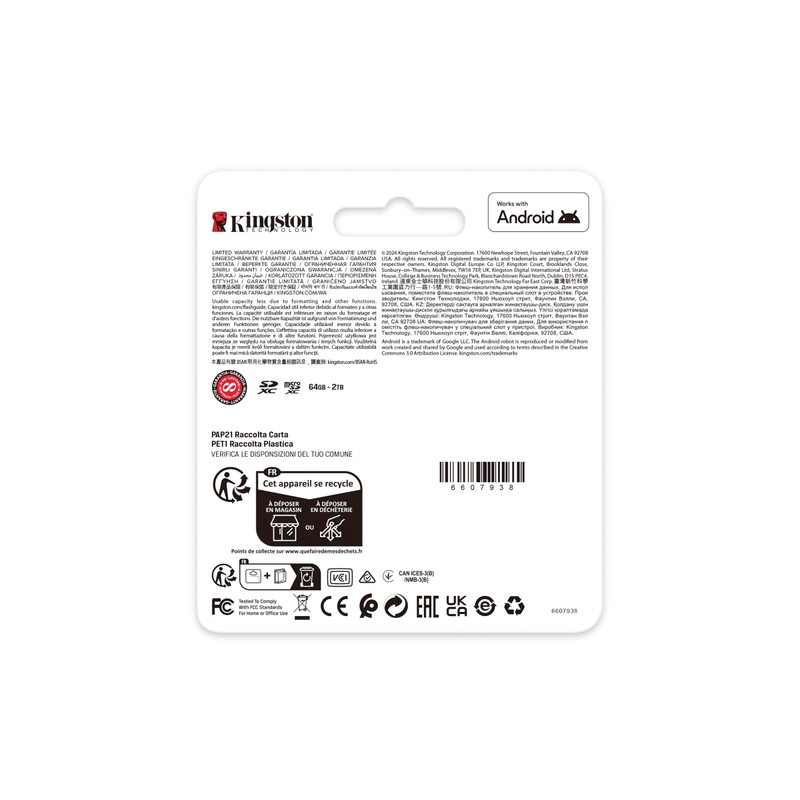 Kingston Canvas Go Plus SDXC memory card Gen4 200MB/s C10