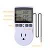 Petuivcor Thermostat Outlet Plug in Temperature Controller Heating Cooling Mode