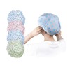 4 Pcs Shower Caps, Reusable Shower Caps for Women and