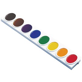 Prang Oval Pan Watercolors Set Refill Tray, Assorted Colors, 1 Count (Pack of 3)