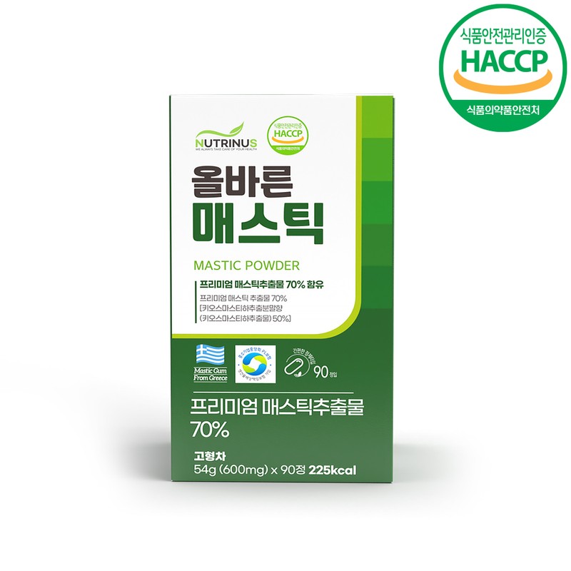 nutrinus 프리미엄 매스틱 위 메스틱검 그리스 키오스산 오일 정 알약