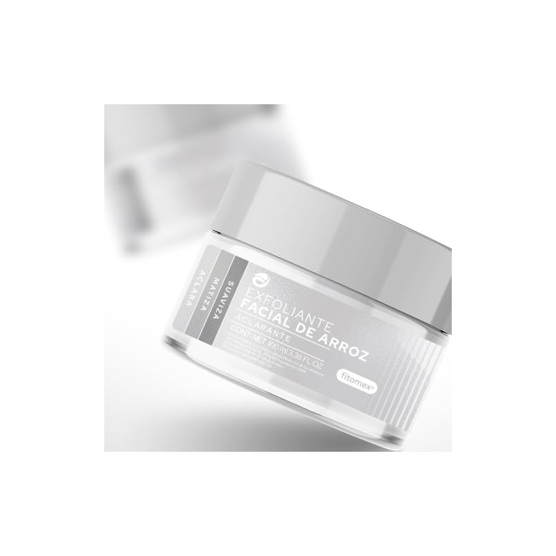 Exfoliante Facial de Arroz Aclarante, Natural, 100 ml